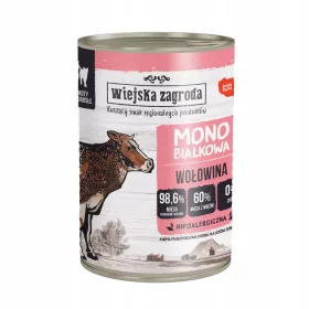   Konzerv macskáknak - Wiejska Zagroda nedves macskaeledel Marha 400g