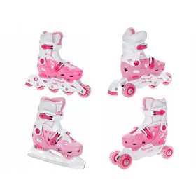   Gyermek retro korcsolya - 4in1 Skate Rollers Croxer Balloon Pink 37-40