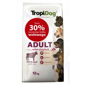  TropiDog száraz marhahús táp 12 kg