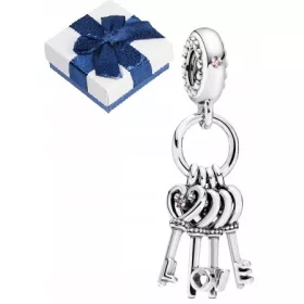  Charms Medál A szerelem kulcsai LOVE Silver 925