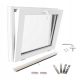 PVC ablak Lorac U50x40/B-58 fehér dönthető 50x40 cm