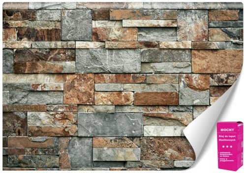 Falikép 3D Loft Brick Stone 200x140