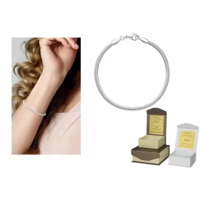  Moduláris ezüst karkötő 17 cm Charms B44-hez