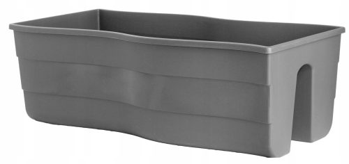  Forma-műanyag virágcserép 60 cm x 29 x 20 cm műanyag szürke és ezüst árnyalatú