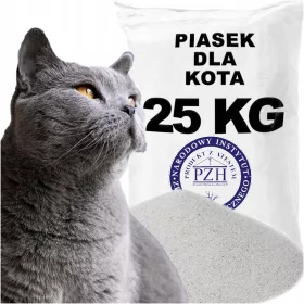   Alom nyulaknak és kis rágcsálóknak - Kvarc homok egy öko macskához, 25 kg színezék nélkül