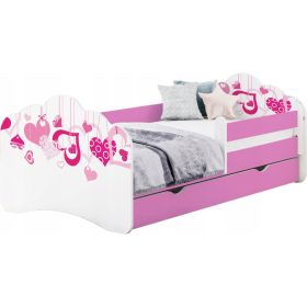   Egyszemélyes ágy gyerekeknek - Ágyágy mobi 160/80 fiókkal - rózsaszín
