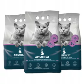   Alom nyulaknak és kis rágcsálóknak - Aristocat bentonit levendula macska 3x5l macska