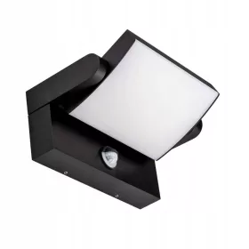   Kerti fali lámpa - Fali lámpa v-tac 17w LED fekete mozgásérzékelő