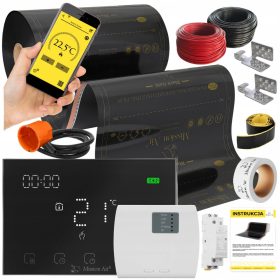    Mission Air SET Fólia fűtőszőnyeg INFRAVÖRÖS 50cm I 22m² 160W/m² PTC