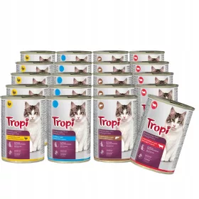    TROPI nedves macskaeledel Ízek keveréke mártásban 24x415g