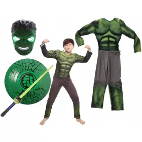   Fiú jelmez - Jelmez álruhás hulk monster mutáns maszk 104/110