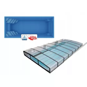 PLAST-POL téglalap alakú medence 660 x 320 cm