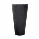  Prosperplast virágcserép 30 cm x 30 x 55 cm átmérőjű 30 cm műanyag fekete