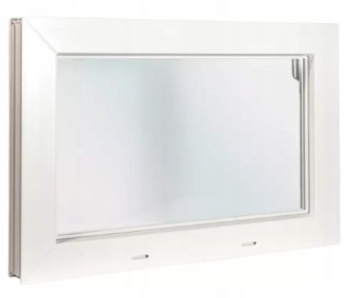 Ablak - ACO csuklós gazdasági ablak 100 x 50 fehér PVC