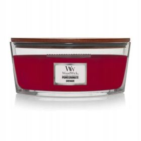   Gyertya - GRÁNÁTALMA Woodwick szója illatú gyertya, 1 db.