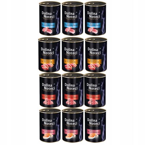 Konzerv macskáknak - Keverje össze a Noteci Valley Premium Cat 12x400 g ízét
