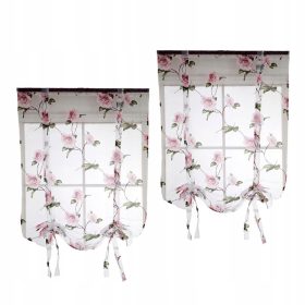   2 db. Virágablak szintje átlátszó, rövid fátyolfüggöny