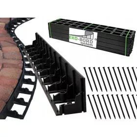   Szegély a kerthez - 12 X Black Edge Palisada Curb +30 magas sarkú cipő