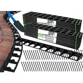   Szegély a kerthez - 48 x Garden Edge Ecobord 45 mm magas sarkú cipő+ ingyenes