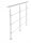 Kapaszkodó a lépcsőhöz - Balustrade 170 cm, Ø42,4/3x Ø12 mm, vágás
