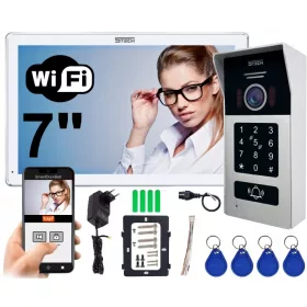   Digitális 2 vezetékes WiFi videó kaputelefon 5TECH TWIN 7''