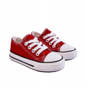   Gyermek tornacipő - Gyerek anyagi cipők piros cipők piros 29