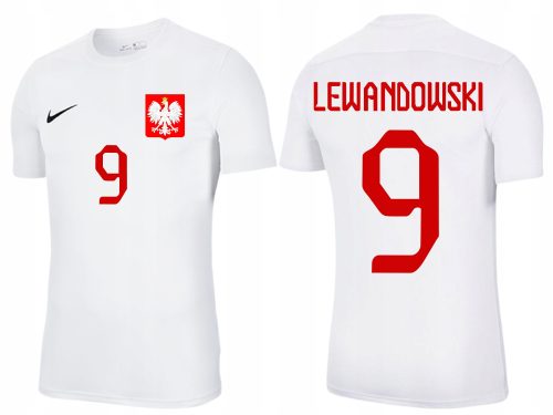 Kosárlabda póló - T -szifirt Nike Polska Lewandowski 2022 világbajnokság Katar L