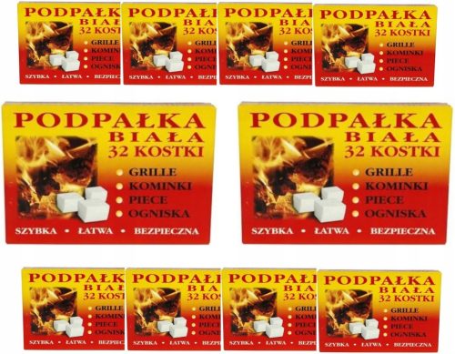  Fehér tűzhely 32 kockás x 10 csomagos tűzhely grilltűzhelyhez