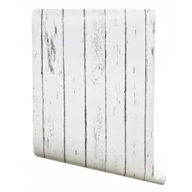 Öntapadós tapéta WHITE WOOD BOARD T19302