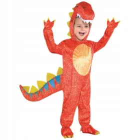   Fiú jelmez - Dinoszaurusz jelmez piros mérlegek farok 104/116
