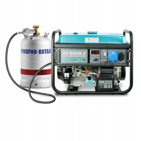   Hordozható egyfázisú generátorkészlet Könner & Söhnen 6500 W gázzal