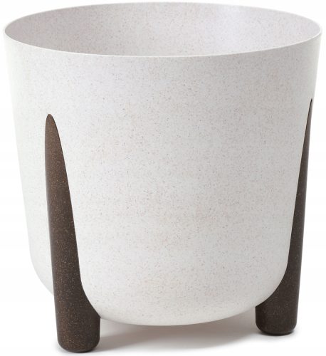  BratGO virágcserép 26 cm x 26 x 25,3 cm átmérője 26 cm műanyag fehér