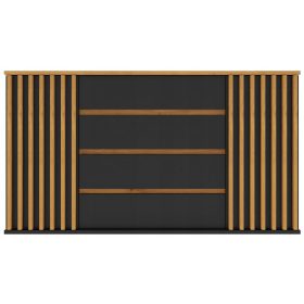 Fiókos mellkas fiókokkal 160 cm -es ajtó polcok Nelgari