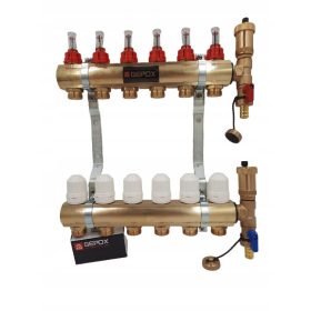 6. elosztó a GEPOX PL GEP-PRO-6 padlófűtési rendszerhez