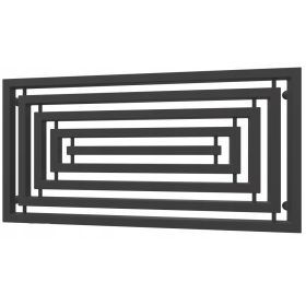  TOMSQUARE dekoratív fürdőszobai radiátor, FEKETE