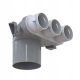 Alkatrész rekuperátor - Csatlakozódoboz 3x75/125 mm FlexiVent SZELLŐZŐK