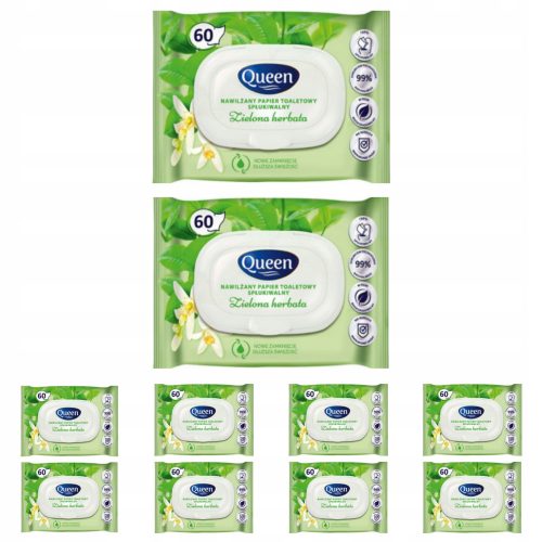 Vécé papír - Hidratált WC -papír fragle queen10x60 db