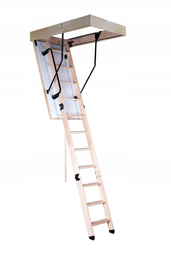 Omán fa padláslépcső 70 x 110 cm, maximális magasság 280 cm
