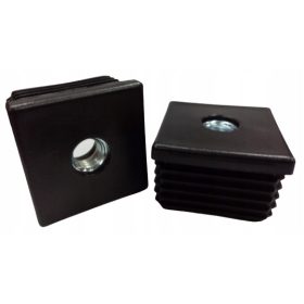   Műanyag Oszlopsapka - Dugóbetét fém menettel M10 35x35 20