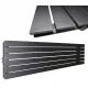  LOFT dekoratív radiátor 45x180 Antracit szerkezet 1102W VÍZSZINTES