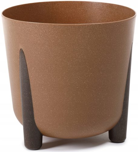  BratGO virágcserép 34 cm x 34 x 32 cm átmérőjű 34 cm műanyag barna és bézs árnyalatú