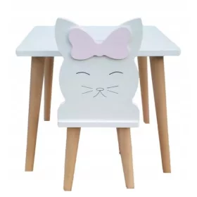   Gyermek asztal és székek - R8 White-Sonoma zárt polc a kötőanyagokhoz