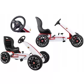   Gokart gyerekeknek - ABARTH GO KART GYERMEK PEDÁLLAL, FEHÉR