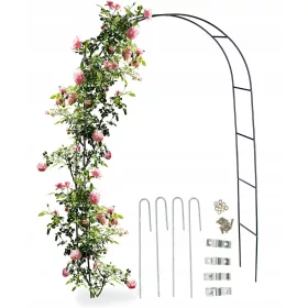 Pergola - Kerti pergol rózsa virághoz 240 cm + horgonyok