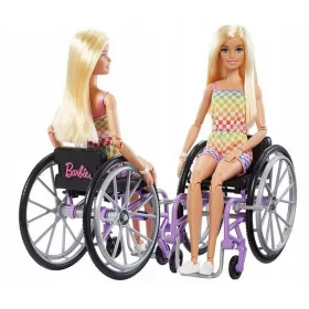    Barbie Fashonistas Baba tolószékben Kockás öltözet HJT13