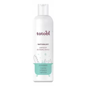   Sampon macskáknak és kutyáknak - Totobi sampon fehér állati hajhoz 300 ml