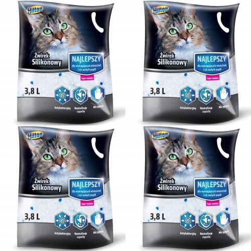 Alom nyulaknak és kis rágcsálóknak - Hilton szilikon kavics egy macskához 4 x 3,8 l