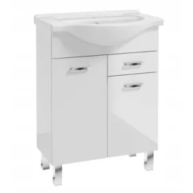  FÜRDŐSZOBAI SZEKRÉNY MOSÓVAL 65 ÁLLÓ FEHÉR