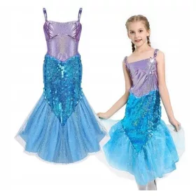 Lány jelmez - MERMAID ARIEL jelmez RUHA r134/140 L