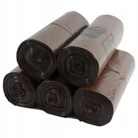  Szemeteszsákok - Bio szegregációs táskák barna 120L x 50 darab